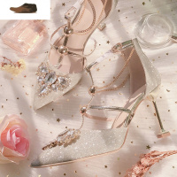 Ideamini高跟鞋女2020年新款细跟性感气质单鞋一字带礼服鞋婚鞋新娘鞋秋冬休闲鞋