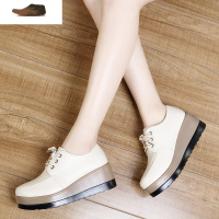 Ideamini红青蜓2021春季新款英伦风学生松糕鞋厚底皮女鞋坡跟休闲鞋单鞋休闲鞋