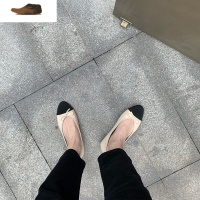 IdeaminiMANNIE盛太雪糕定制 绝美惹人爱新款浅口平底拼色单鞋女公主鞋休闲鞋