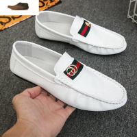 Ideamini潮牌豆豆鞋男2021新款春季韩版皮百搭驾车休闲潮流透气懒人皮鞋休闲鞋