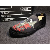 Ideamini男士豆豆鞋男春季英伦一脚蹬鞋男鞋个性时尚印花潮鞋子潮男乐福鞋休闲鞋