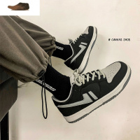 Ideamini春秋低帮休闲板鞋男拼色透气运动鞋韩版潮流时尚男鞋百搭帅气潮鞋休闲鞋