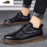 Ideamini皮鞋男厚底男鞋韩版潮流商务正装百搭男士英伦休闲鞋潮鞋春季皮休闲鞋
