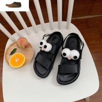 Ideamini 韩国网红ins仙女风可爱芝麻大眼睛学生厚底凉鞋女夏日系凉鞋