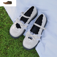 Ideamini日系洛丽塔lolita厚底女鞋可爱萝莉浅口圆头娃娃鞋原宿软妹小皮鞋凉鞋