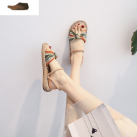 Ideamini配裙子凉鞋女仙女风网红ins潮2020新款温柔蝴蝶结夏季学生平底鞋凉鞋