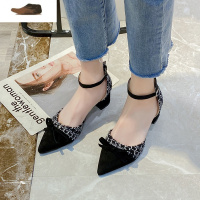 Ideamini高跟鞋女2021年新款夏季网红粗跟仙女风学生十八岁气质不累脚凉鞋凉鞋