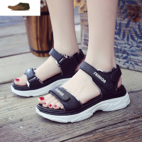 Ideamini2021新款运动凉鞋女夏季韩版时尚厚底学生百搭魔术贴女鞋子沙滩鞋凉鞋