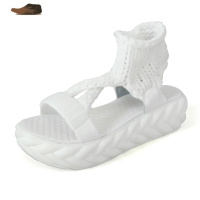 Ideamini凉鞋女2021新款夏季韩版学生百搭运动风毛线罗马女鞋厚底松糕鞋潮凉鞋