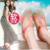 Ideamini洞洞鞋女厚底防滑玛丽珍包头鞋居家浴室果冻鞋护士鞋沙滩凉拖鞋夏凉鞋