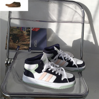 Ideamini嘻哈高帮板鞋女ins超火百搭系带韩版ulzzang运动鞋潮2021春季新款休闲鞋