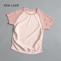 NEW LAKE2024瑜伽服女夏季新款运动t恤普拉提上衣跑步透气速干健身服