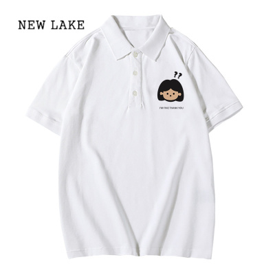 NEW LAKE情侣装夏装polo衫大码短袖t恤女上衣初高中学生毕业校服班服定制