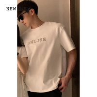 NEW LAKE阿姐家小众设计感情侣装夏季韩版短袖T恤连衣裙法式一裙一衣ins潮