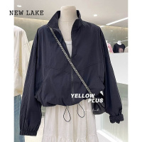 NEW LAKE山系女孩标配美式运动户外冲锋衣外套女轻薄透气立领夹克上衣
