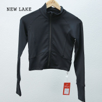 NEW LAKE同款短款拉链紧身显瘦运动夹克外套健身上衣女瑜伽服外套长袖