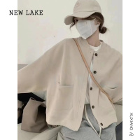 NEW LAKE棒球服女士短外套女装春秋款2024新款小个子短款上衣休闲夹克