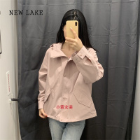 NEW LAKE试衣间女装春季休闲连帽外套运动宽松夹克登山服防水冲锋衣465467