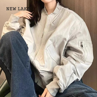 NEW LAKE早初秋新款女装飞行员夹克棒球服美式复古穿搭韩系外套春秋高级感