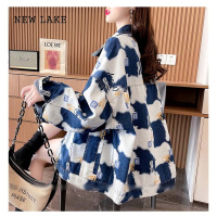 NEW LAKE春洋气减龄网红牛仔短外套女慵懒风宽松BF百搭设计感炸街夹克