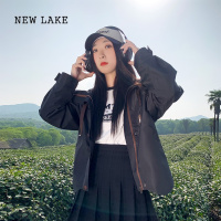 NEW LAKE春外套女款冲锋衣2024新款小个子夹克登山服户外软壳薄款