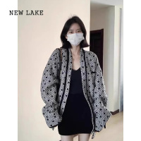 NEW LAKE2024新款早秋夹克棒球服女春秋款小个子看高级感小香风短外套