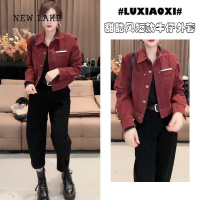 NEW LAKE欧货单排扣牛仔外套女2024新款甜酷风休闲时尚短款夹克上衣潮
