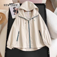 NEW LAKE男装女装情侣款棵家防风防水户外冲锋衣拉链连帽休闲夹克外套潮秋