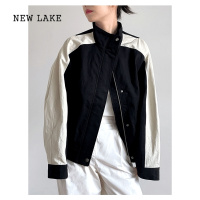 NEW LAKE美式潮牌飞行员棒球服夹克外套风衣女休闲复古随性帅气派克服上衣