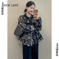 NEW LAKE小香风外套女短款2024年季新款高级感炸街流苏粗花呢夹克外套