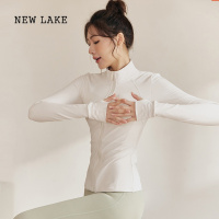 NEW LAKE细细屋加绒加厚运动外套女夹克立领长袖跑步训练健身瑜伽上衣
