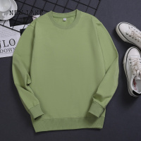 NEW LAKE[18色]卫衣女纯棉2024新款园领宽松纯色木