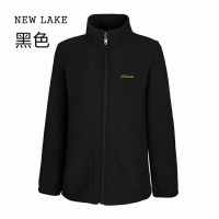 NEW LAKE中老年女装春秋加厚摇粒绒开衫卫衣上衣外套休闲大码抓绒衣妈妈装