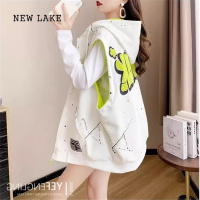 NEW LAKE2024春秋设计感可两穿卫衣马甲女大码宽松洋气百搭马夹背心外套潮