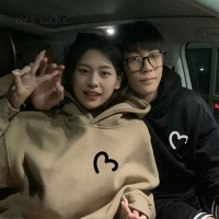 NEW LAKE很仙的情侣装卫衣季2024新款网红oversize高级感加绒衣服外套