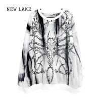 NEW LAKE湿体WETBODY 原创亚文化暗黑中性宽松卫衣男女套头街头上衣