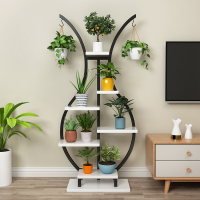 皇豹花架创意置物架阳台花架子落地式多层现代简约客厅室内多肉花盆架花架