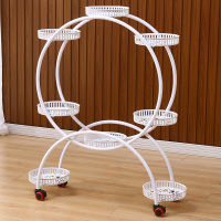 皇豹植物架子室内花架子小空间花架客厅电视柜旁移动花架带轮花盆架子花架