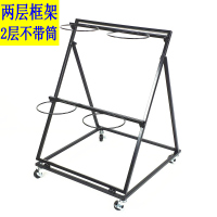 皇豹大号花店可移动花架铁艺多层带万向轮鲜花展示架货架塑料鲜花桶架花架