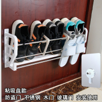 皇豹防盗门挂式鞋架壁挂式免打孔门后挂拖鞋架子收纳小户型家用