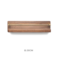 皇豹实木免打孔浴室置物架卫生间厕所壁挂架毛巾架洗漱台化妆品收纳架置物架