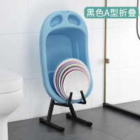 皇豹浴室脸盆子收纳架不锈钢落地式卫生间家用放洗澡盆架厕所置物架子置物架