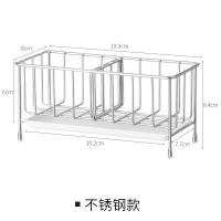 皇豹懒角落 厨房海绵沥水置物架不锈钢免打孔水槽洗洁精收纳架子66295置物架