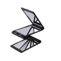 皇豹理发镜子自己后背随身四面折叠化妆镜多角度美妆镜后背镜剪发镜化妆镜