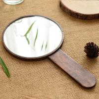 皇豹手持镜子带柄化妆镜简约现代化妆镜北欧风镜子便携复古怀旧镜子女化妆镜