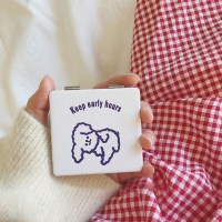 皇豹。小镜子随身带迷你镜子化妆镜携带韩风梳妆镜子便携镜男士少女梳化妆镜