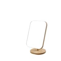 皇豹镜子化妆镜宿舍木质高清台镜学生大号公主镜木镜子桌面台式梳妆镜