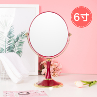 皇豹高清欧式台式桌面女生美妆化妆镜子结婚便携折叠双面婚嫁放大镜