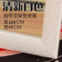 皇豹包邮实木欧式穿衣镜试衣镜服装镜全身镜落地镜壁挂镜破碎补发试衣镜