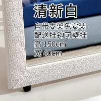 皇豹迷你公主镜子全身穿衣镜挂墙客厅金边打孔珠宝店试鞋镜装饰试衣镜试衣镜